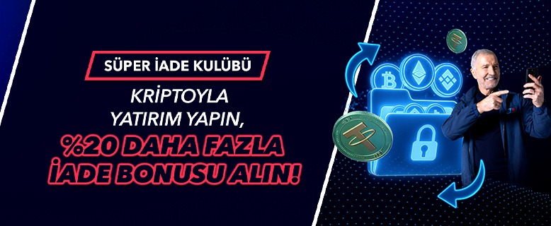 KRİPTO YATIRIMLARINIZLA HAFTALIK %20'YE VARAN İADE BONUSU FIRSATI!